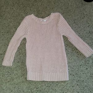 Old Navy pink knit tunic sweater